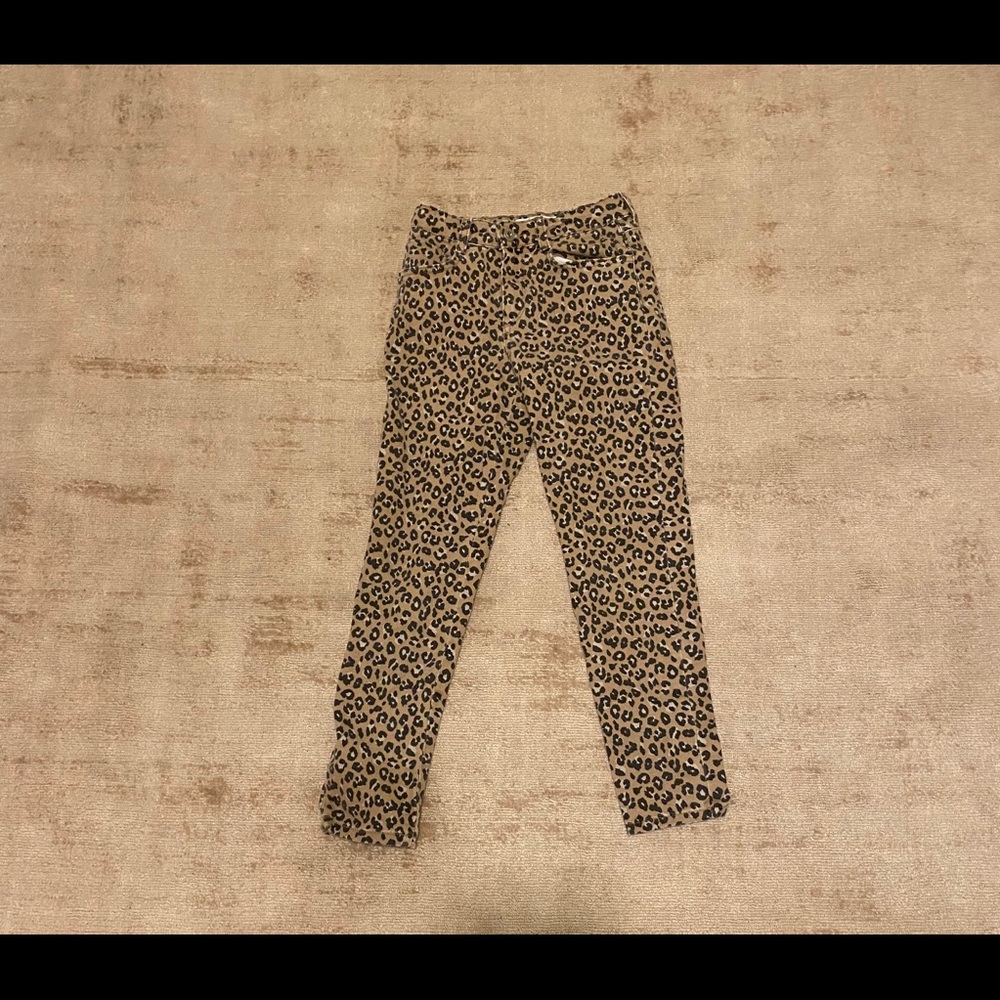 Girls Zara Cheetah print jeans